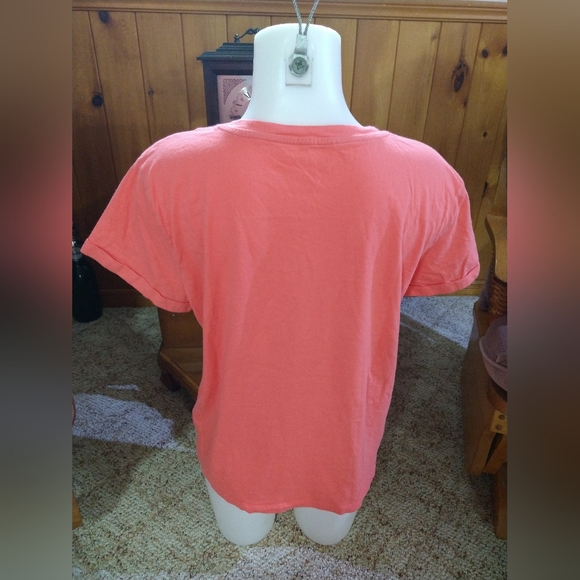 Size L pink Elle short sleeve casual top - Picture 3 of 11